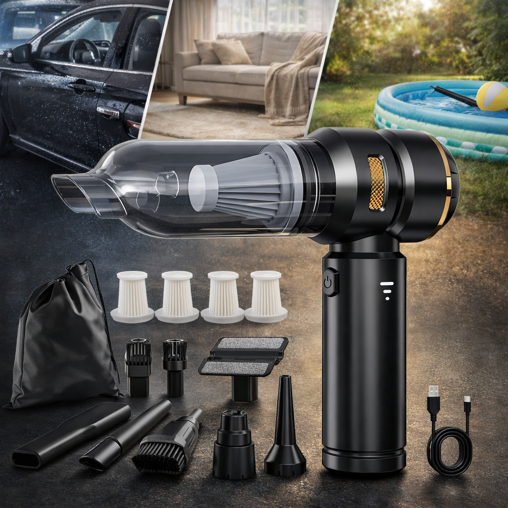 TurboVac Mini – Kabelloser Mini-Handstaubsauger