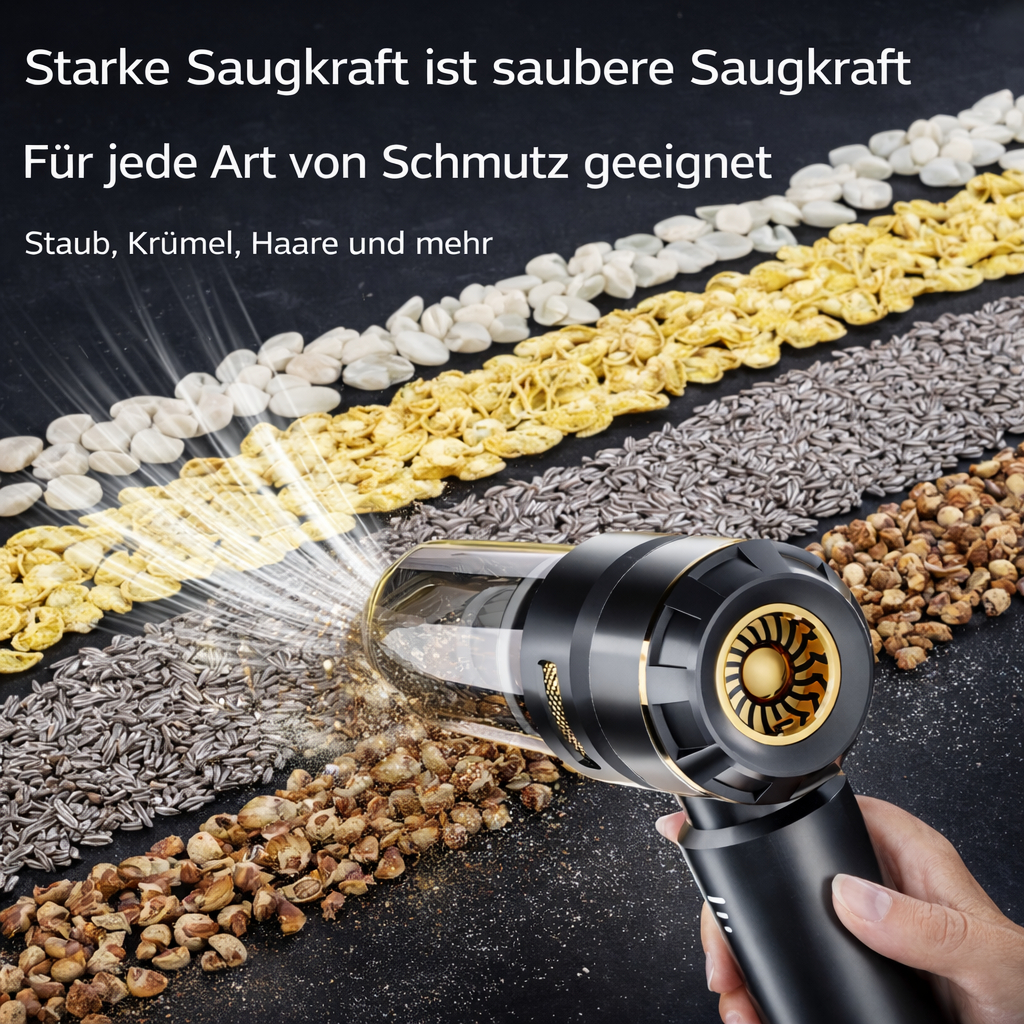 TurboVac Mini – Kabelloser Mini-Handstaubsauger