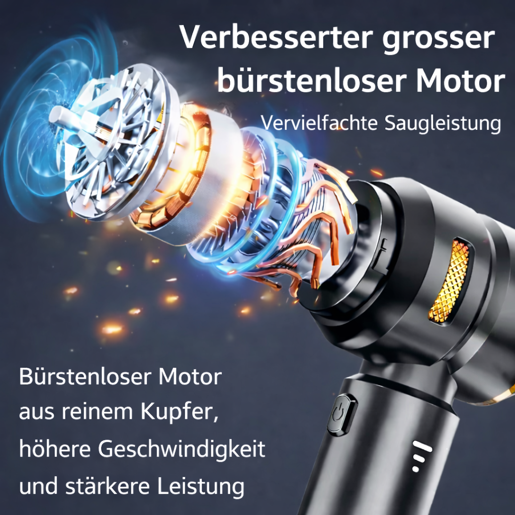 TurboVac Mini – Kabelloser Mini-Handstaubsauger